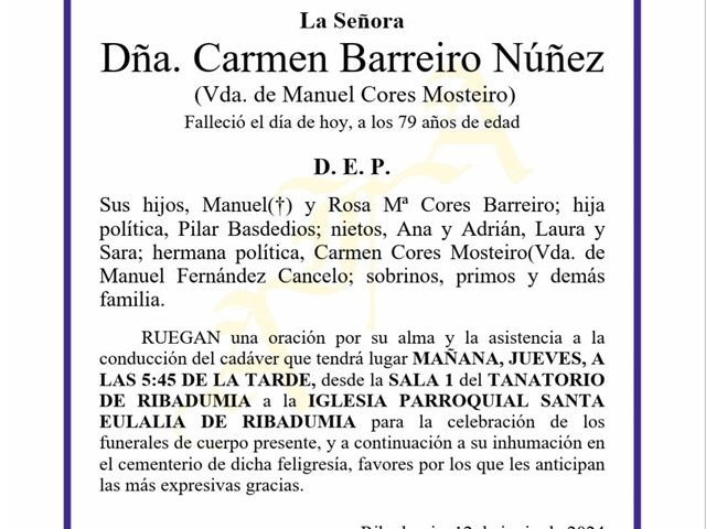 CARMEN BARREIRO NÚÑEZ