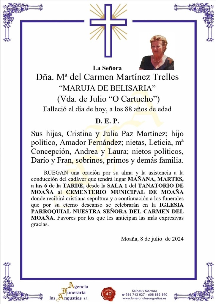 Dña. MARÍA DEL CARMEN MARTÍNEZ TRELLES