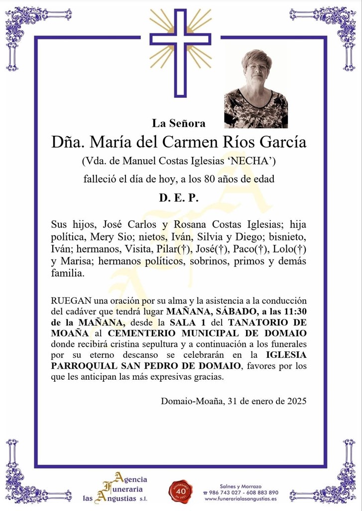 Dña. MARÍA DEL CARMEN RÍOS GARCÍA