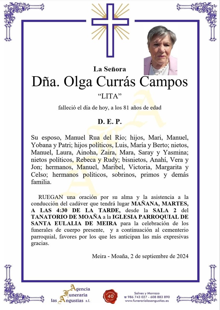 Dña. Olga Currás Campos