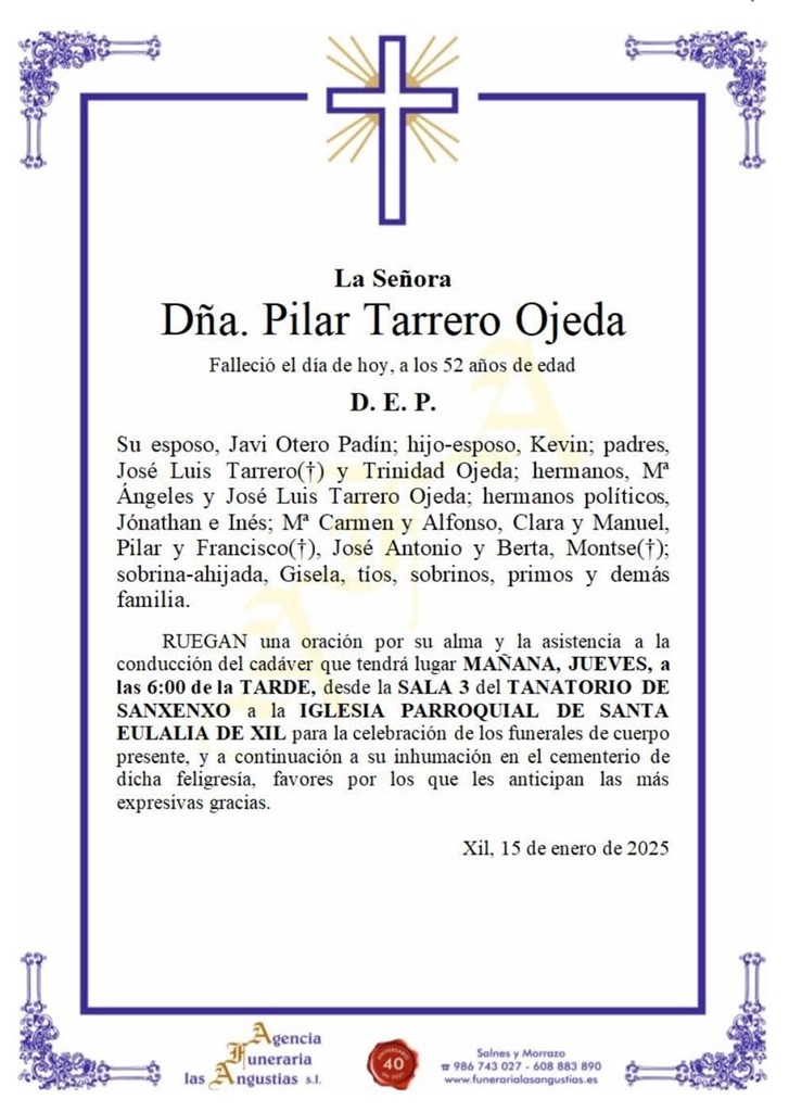 DÑA. PILAR TERRERO OJEDA