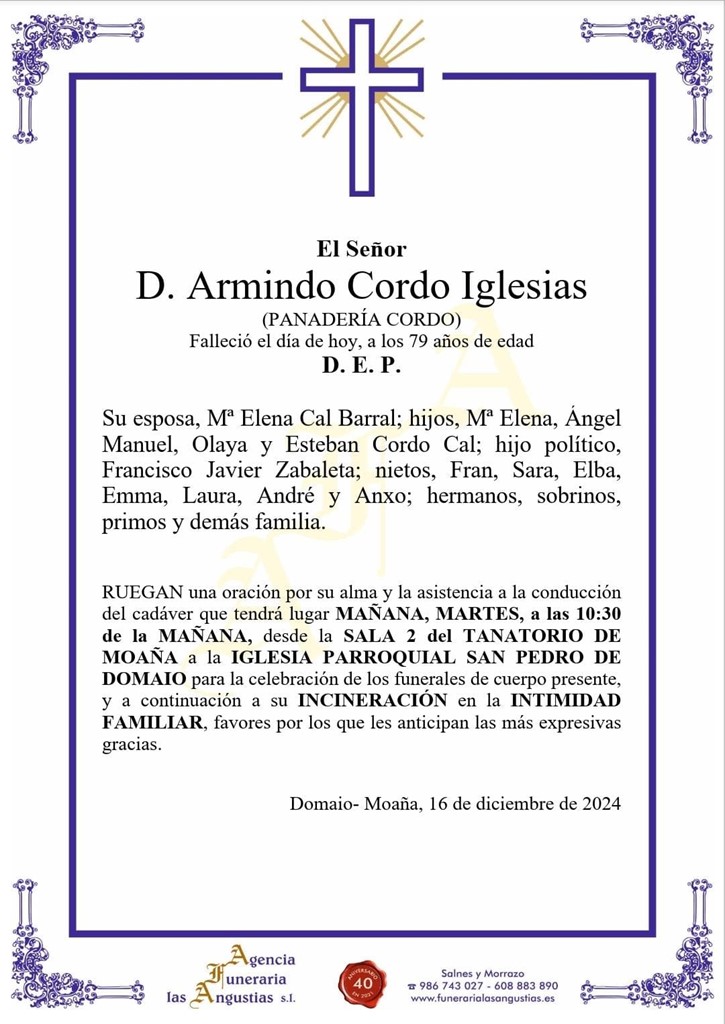 D. Arminio Cordo Iglesias