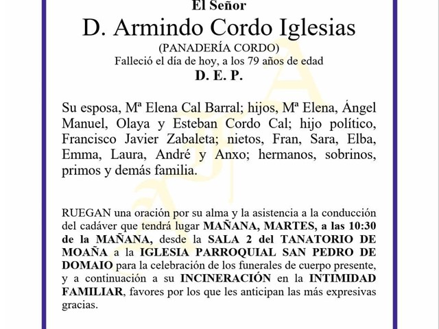 D. Arminio Cordo Iglesias