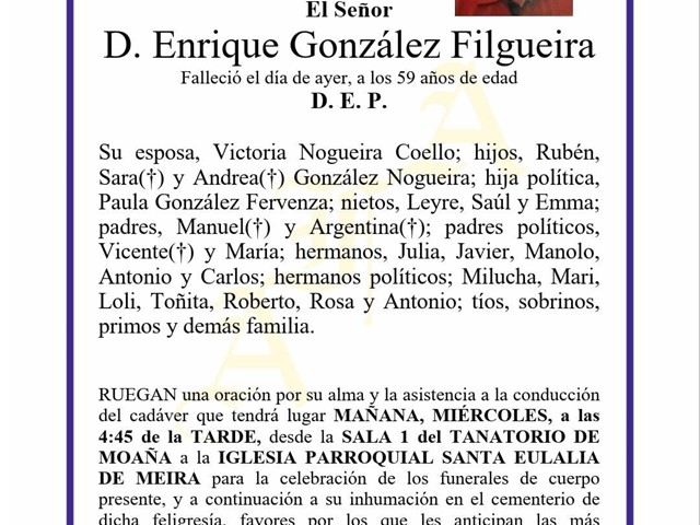 D. ENRIQUE GONZÁLEZ FILGUEIRA