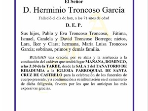 D. HERMINIO TRONCOSO GARCÍA