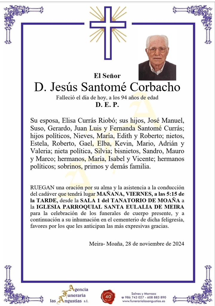 D. JESÚS SANTOMÉ CORBACHO