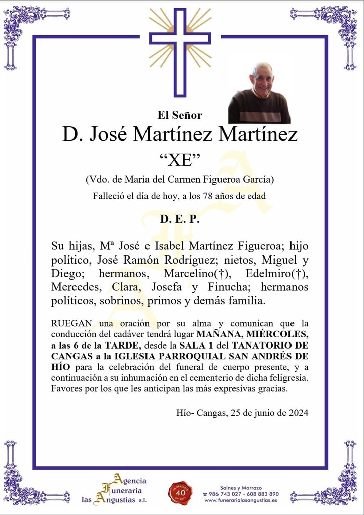 D. JOSÉ MARTÍNEZ MARTÍNEZ