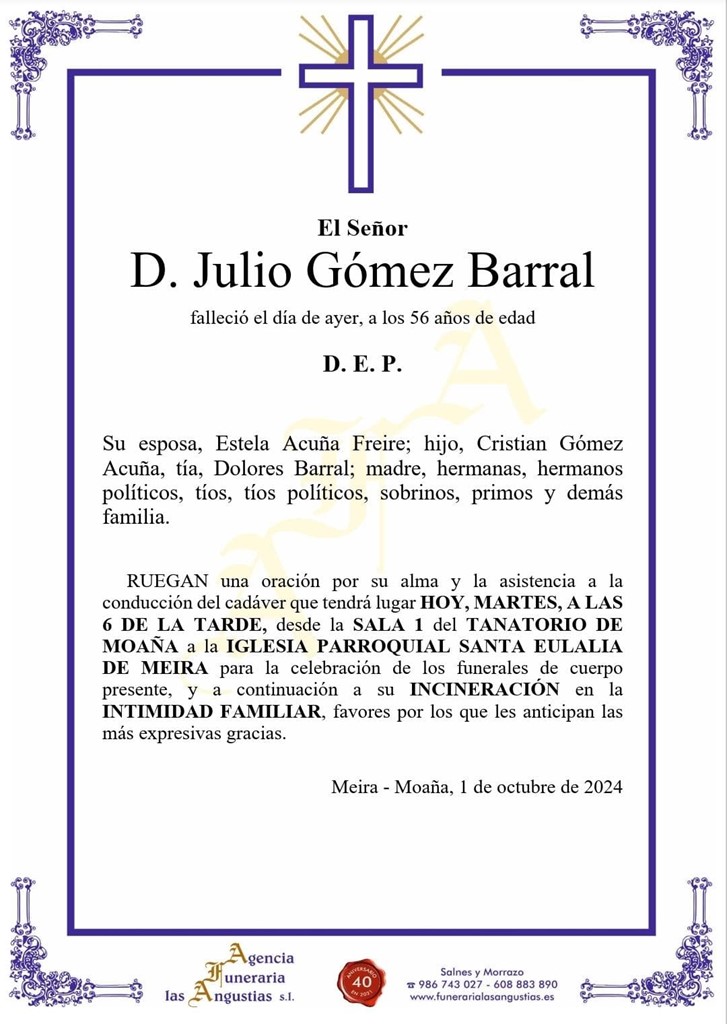 D. JULIO GÓMEZ BARRAL