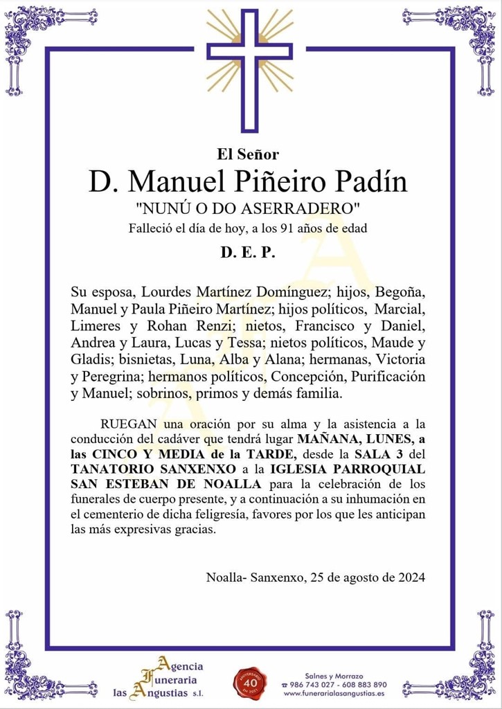 D. MANUEL PIÑEIRO PADÍN