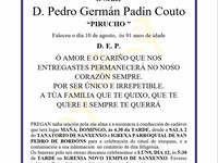 D. PEDRO GERMÁN PADÍN COUTO