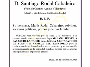 D. SANTIAGO RODAL CABALEIRO