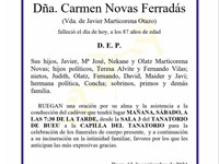 Dña. Carmen Novas Ferradás