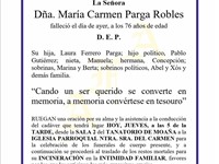 DÑA. MARIA CARMEN PARGA ROBLES