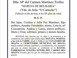 Dña. MARÍA DEL CARMEN MARTÍNEZ TRELLES