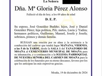 Dña. María Gloria Pérez Alonso